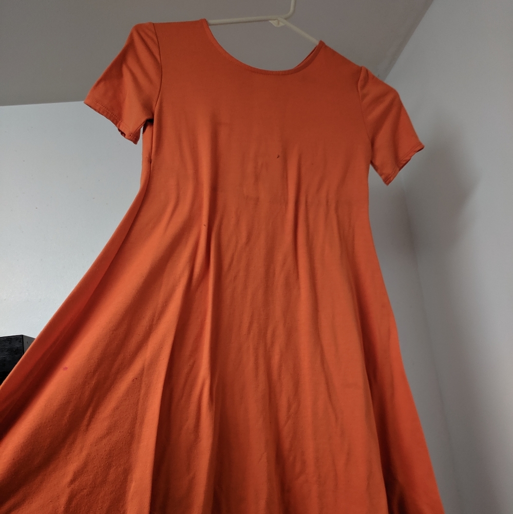 Girls 13-14 Forever 21 Orange Formal/ Casual Dress